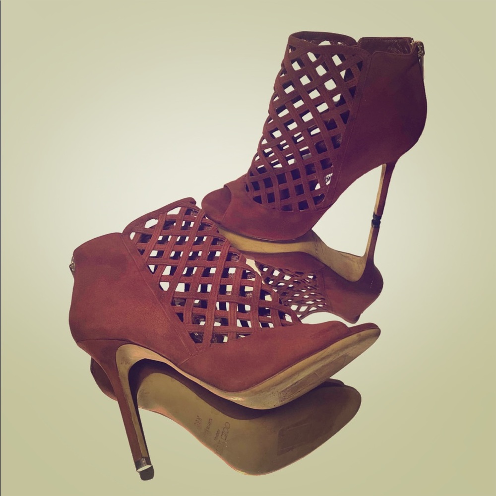 Jimmy Choo Open-Toe Boot Heels - image 1